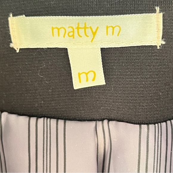 Matty‎ M Black Knit Blazer with Button Details, Size M - Picture 3 of 6